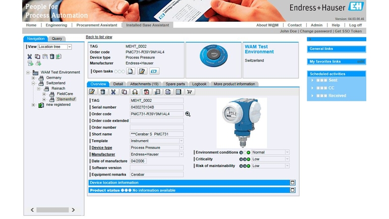 Fieldcare Sfe500 Universal Device Configuration Endress Hauser